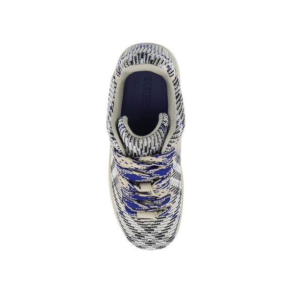 Check Pattern Sneakers with Oversized Laces - Picture 3 of 4